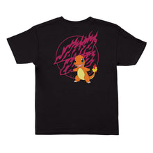 Load image into Gallery viewer, Pokémon x Santa Cruz Fire Type 1 Youth T-Shirt - Black