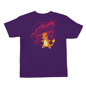 Pokémon x Santa Cruz Fire Type 1 Youth T-Shirt - Purple
