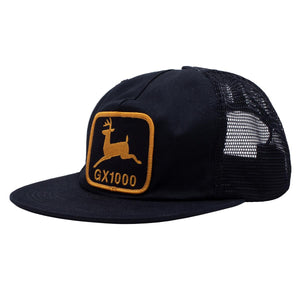 GX1000 Deer 5 Panel Snapback Hat - Black