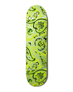 Evisen Paisley Neon Yellow Deck 8.25