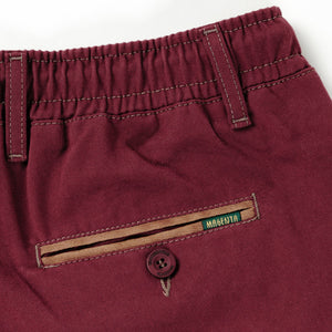 Magenta Loose Pants 2-Tone - Burgundy