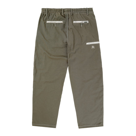 Magenta Loose Pants 2-Tone - Khaki