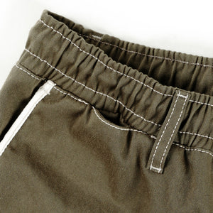 Magenta Loose Pants 2-Tone - Khaki