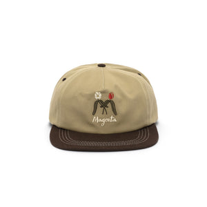 Magenta Lover Snapback Hat - Beige