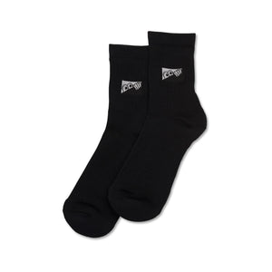 Last Resort Heel Tab Dress Socks US size 10-12 - Black