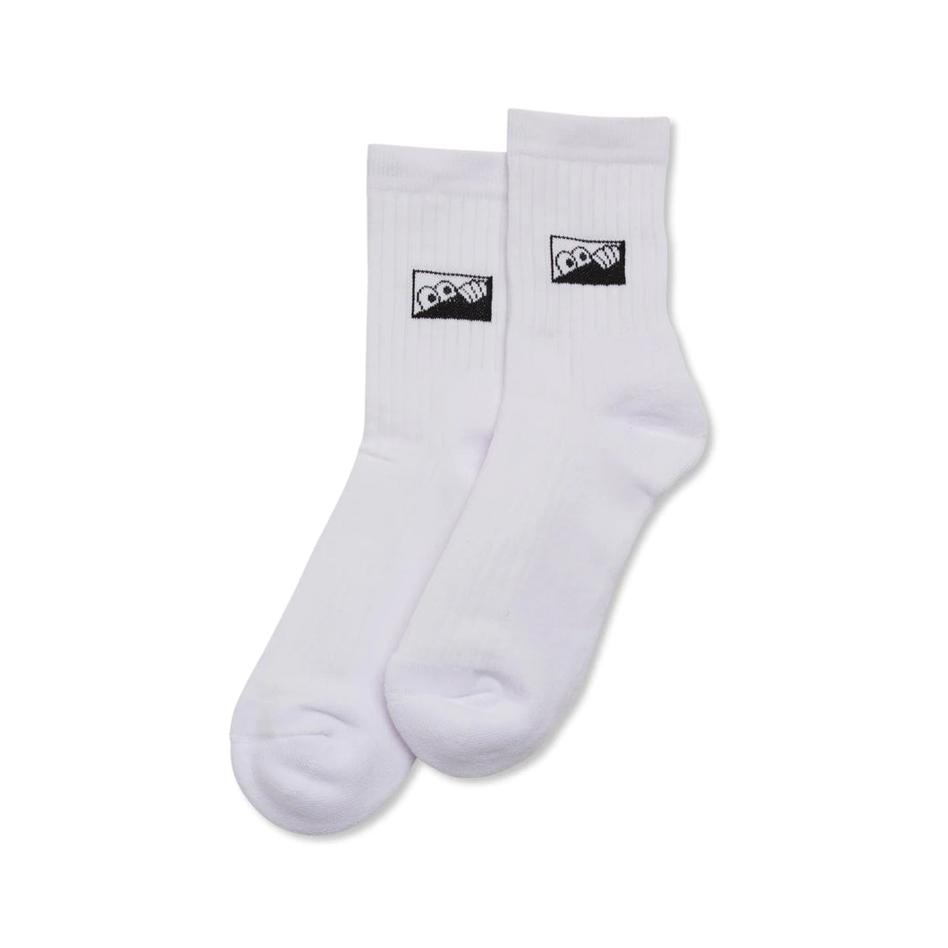 Last Resort Heel Tab Dress Socks size US 10-12 - White