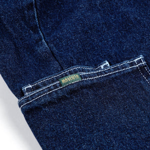 Magenta OG Denim Pocket Long Shorts - Blue Denim