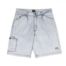 Load image into Gallery viewer, Magenta OG Denim Pocket Long Shorts - Ultra Washed Denim