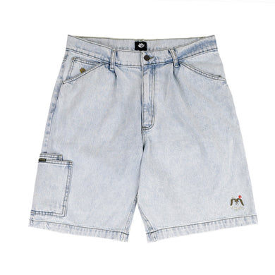 Magenta OG Denim Pocket Long Shorts - Ultra Washed Denim