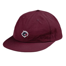 Load image into Gallery viewer, Magenta Plant Nylon 6 Panel Hat - Burgundy