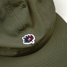 Load image into Gallery viewer, Magenta Plant Nylon 6 Panel Hat - Khaki