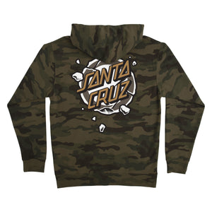 Santa Cruz Roskopp Destruct Dot Zip Camo Hooded Heavyweight Sweatshirt - Mens