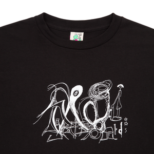 Frog Scribble Daddy T-Shirt - Black