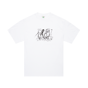 Frog Scribble Daddy T-Shirt - White