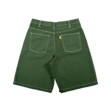 Load image into Gallery viewer, Theories Plaza Shorts - Hunter Green Contrast Stitch