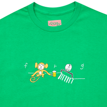 Load image into Gallery viewer, Frog Skateboards Monkey Logo T-Shirt (Green)