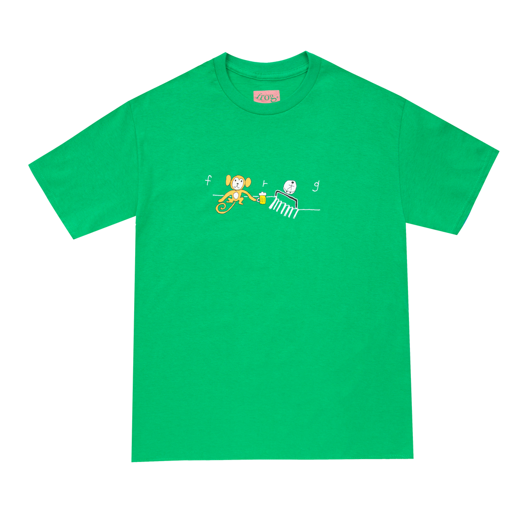 Frog Skateboards Monkey Logo T-Shirt (Green)