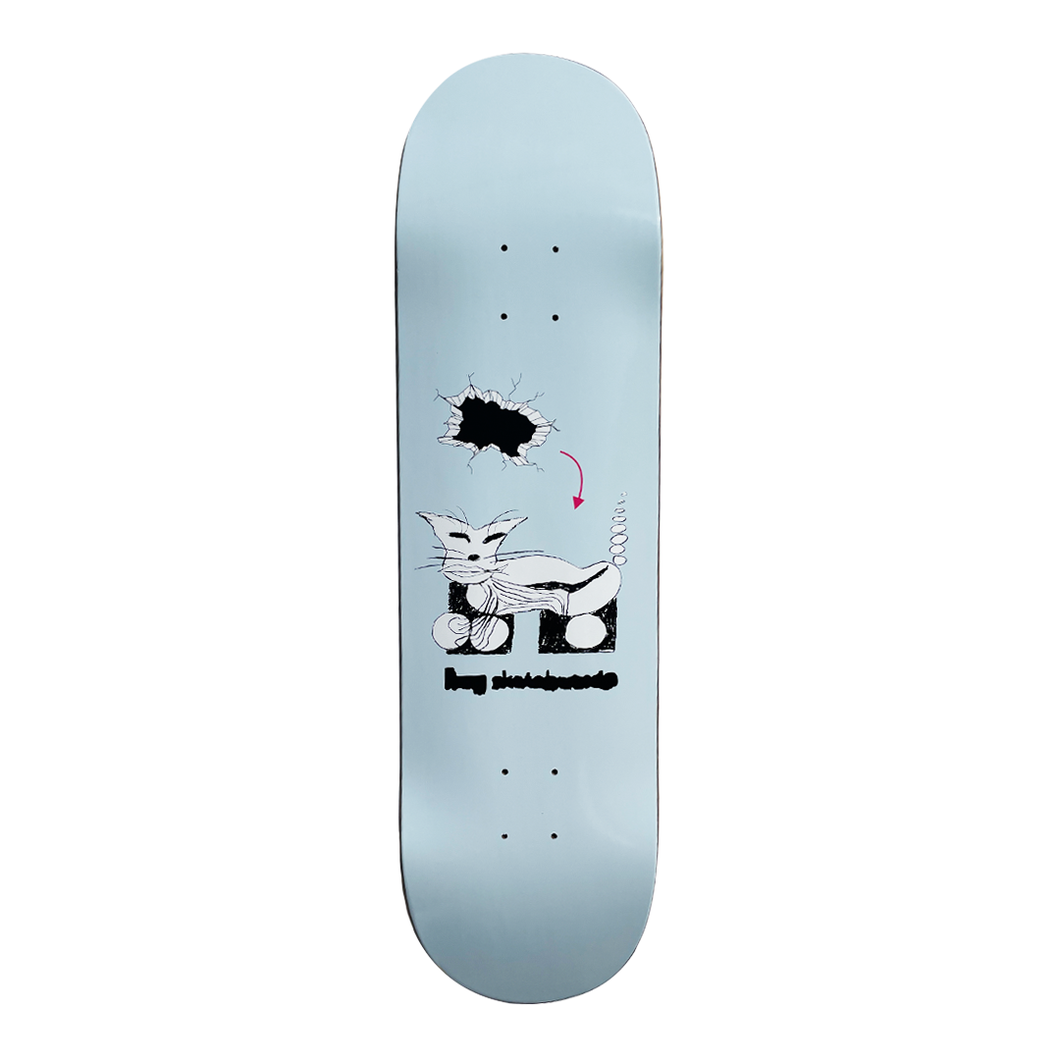 Frog Skateboards Cat Escape! Deck (Blue) 8.6